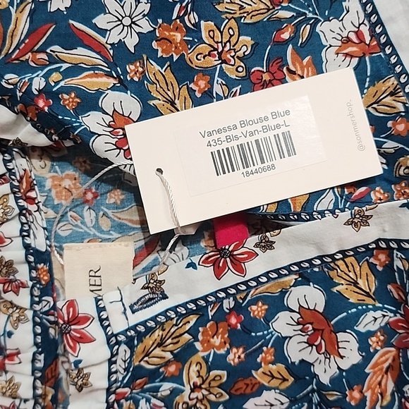 SONMER Vanessa Blouse BLUE - Picture 7 of 7